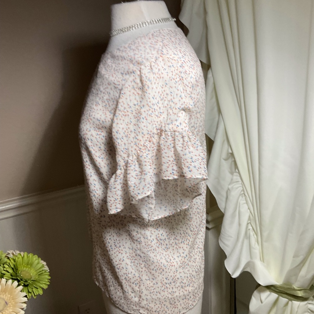 DREW RUFFLE SLEEVE TOP. SIZE XS - Picture 4 of 4